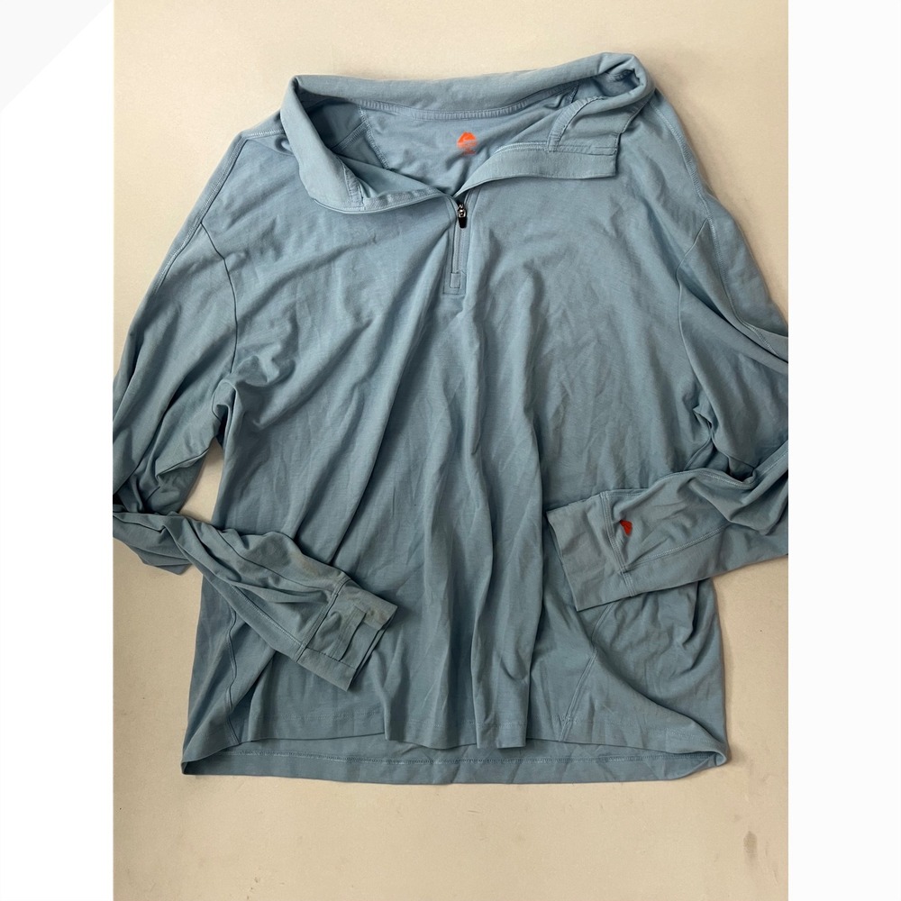 Ozark Trail Men 3XL Quarter Zip Pullover Long Sleeve Soft Outdoor Work Top